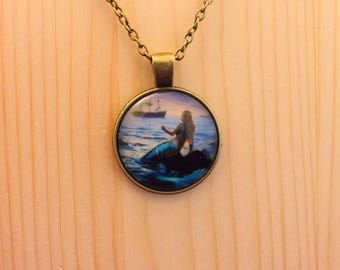 Mermaid necklace / mermaid pendant necklace