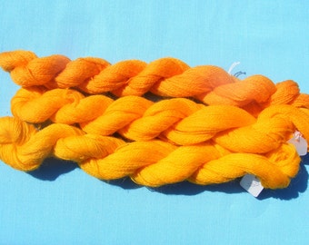 Appleton Crewel Wool Yarn - Shades of Yellow Orange -180 yard each(3 hanks)