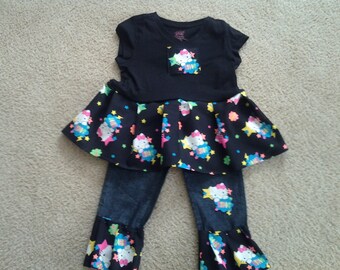 Hello Kitty twirl top and Ruffled Pants Set size 6