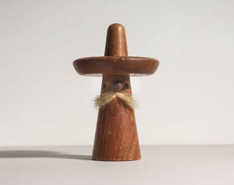 Danish Modern Hans Bolling "Señor Kahlua" Teak Figurine Orskov