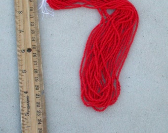 Light red size 11/0 seed beads , glass seed beads , Czech seed beads