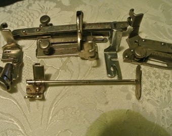 5 Vintage Singer Sewing Machine Accessories/Attachments