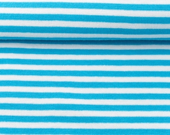Cuffs - size 80cm - Aqua/white striped