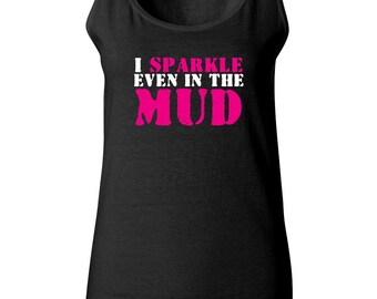 New Years Resolution Gift Mud Run Tank Top - Funny Running Tank - Half Marathon - 5k - Mud Run Tutu - Workout Tank - Group Running Tanks