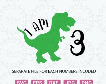 Download Dinosaur birthday shirt | Etsy
