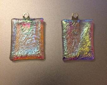 Dichroic Glass Earrings