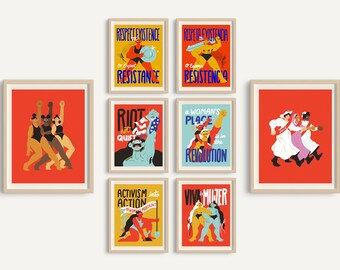 Women's March Protest Posters - Epson Fine Art Prints - 4x6, 8x10, 12x16, 16x20 - 10% goes to Planned Parenthood