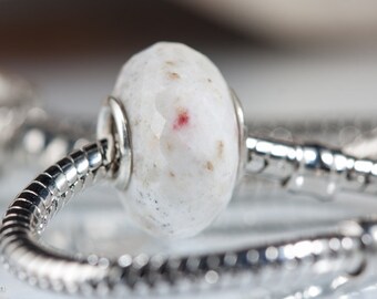 Universal core Gemstone Cinnabar bead fits all charm bracelets