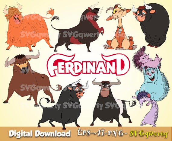 Ferdinand svg bull svg Ferdinand clipart Ferdinand