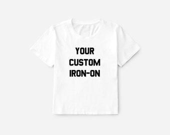 Custom Iron-On | Iron On Transfer | Iron On Name | Iron On Letters | Iron On Numbers | Iron On Custom | Iron On | Custom Iron Ons