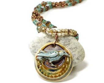 Raven Pendant Necklace | Bird Necklace For Her | Raven Jewelry For Women | Raven Bird Necklace | Solana Kai Designs | Portland OR