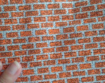 Bricks Pattern Quilting Weight Cotton Fabric