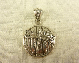 Vintage Sterling Dragonfly Pendant