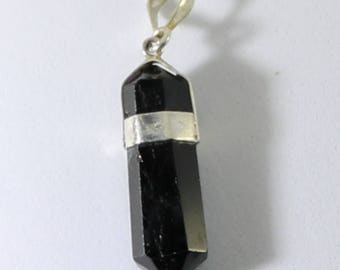 Schorl or Black Tourmaline 26.95ct Silver Lockat