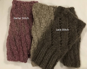 Fingerless Gloves, Made from Qiviut, the wool of the Musk Ox, Hand Knit, Hand Dyed