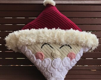 Crochet Santa Pillow - Sample Sale