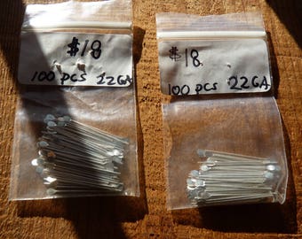 Sterling silver paddle headpins in bulk
