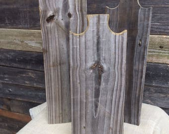 Necklace Stand in Weathered Wood - Tall Sized - Rustic Reclaimed Barn Wood, Jewelry, Necklace Display for Craft Shows Trade Shows Vendors