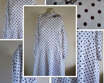 1980's Polka Dot Dress (M/L)