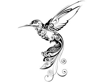 Hummingbird, Mandala, Zentangle, Animal, Tattoo,Silhouette,SVG,Graphics,Illustration,Vector,Logo,Digital,Clipart
