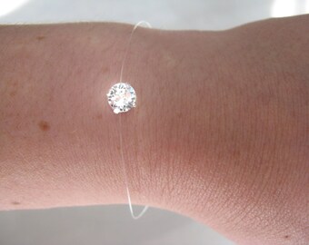 Clear Swarovski elements Crystal Wire Bracelet