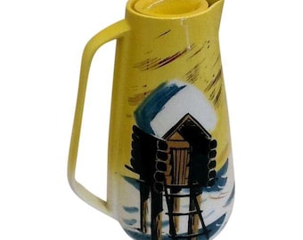 Mid-Century Pitcher. Vintage Ceramic Pitcher. Matthew Adams Ceramic Pitcher.