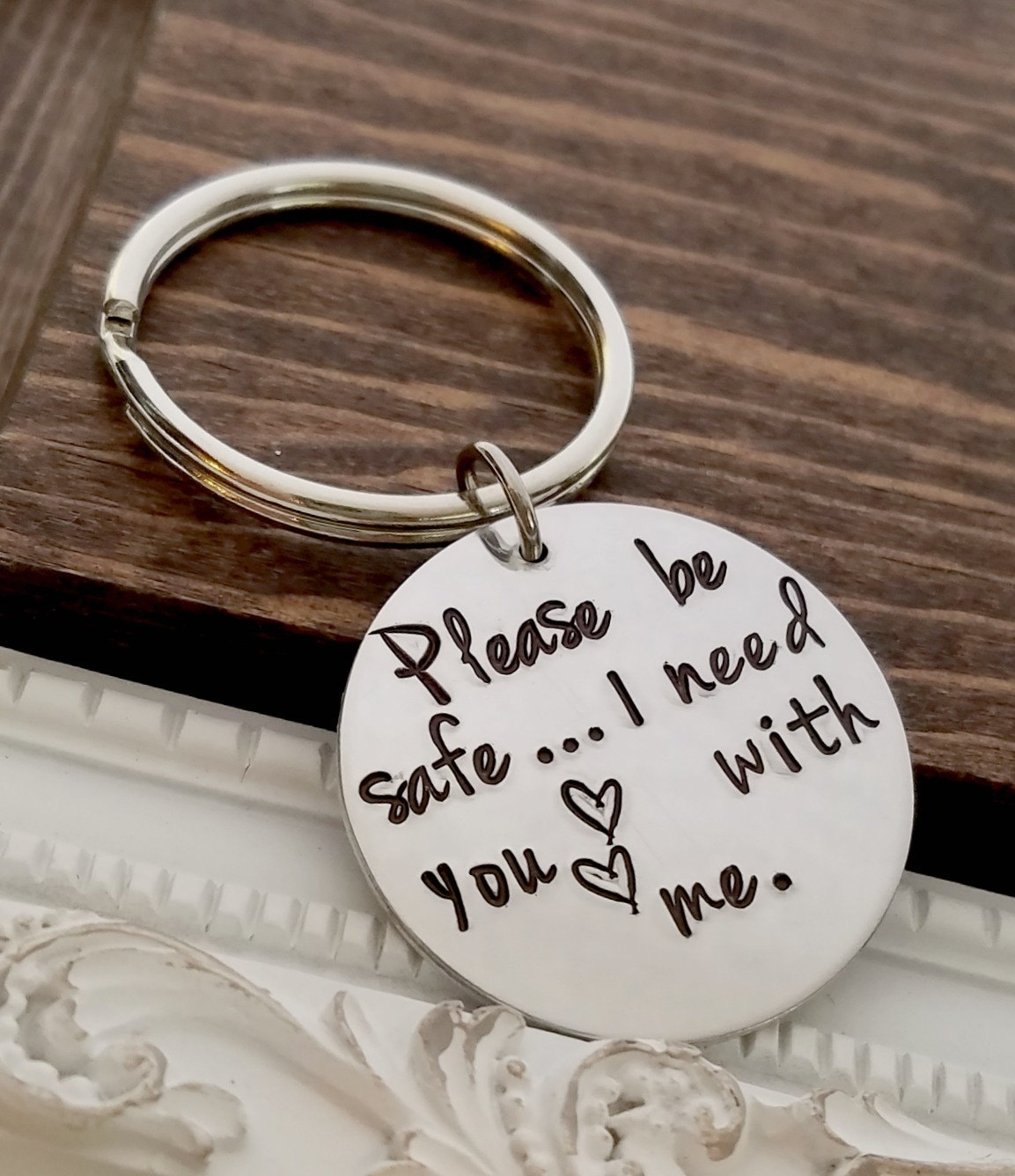 Be Safe Keychain Stay Safe Keychain Police Officer Gift