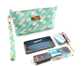 Mermaid Scales Wristlet - iPhone 6+, Samsung 8+