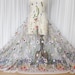 Width 51.18 inches wedding lace fabric,flowers embroidered lace,floral 3D lace fabric,lace for DIY dress,130CM(45-154)