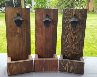 Wall Mounted Bottle Opener - Bar Top Bottle Opener - Groomsman Gift
