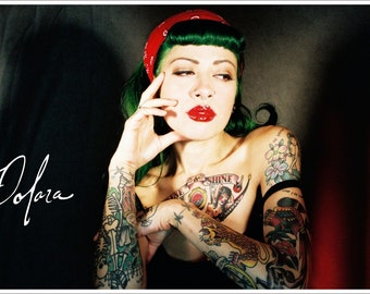 Tattooed Pinup Signed Print