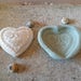 mold silicone heart lace with embroidered flowers for fimo wepam plaster