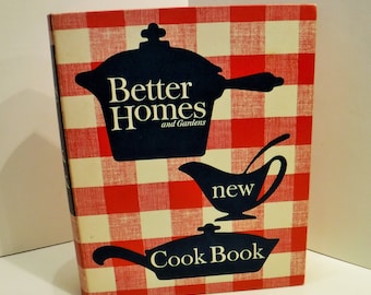 Better Homes and Gardens 1962 Cookbook, Vintage Like New Cook, Better Homes and Gardens New Cook Book, Red & White Hard Cover 5 Ring Binder