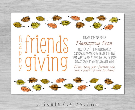 friendsgiving invite