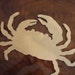 Unfinished Mdf Wood Crab Shape Mosaic Base 15 inches Wide
