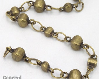 Antique Brass Alternating Disc Chain #CC250