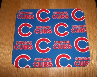 Chicago Cubs Mouse Pad, Mouse Pads, Desk Accessories, Baseball, MousePad, Rectangle, Mouse Mat, Office Decor, Handmade, Computer Accessories