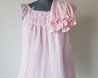 Vintage 1950's Pink Babydoll Set with Bloomers
