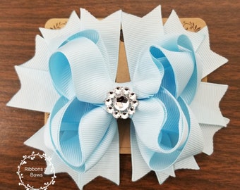 Stacked boutique bow (CHOOSE YOUR COLOR)