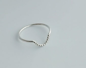 Curved Stacking Ring, size 6.5