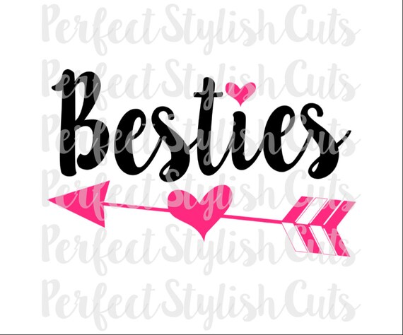 Download Besties SVG DXF EPS png Files for Cutting Machines Cameo or