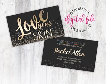 Rodan + Fields Business Card, Personalized Business Card, Independent Consultant Card, Custom Rodan and Fields Business Card Digital File
