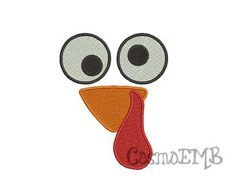 8 Size Turkey Embroidery design Machine Embroidery - Digital INSTANT DOWNLOAD