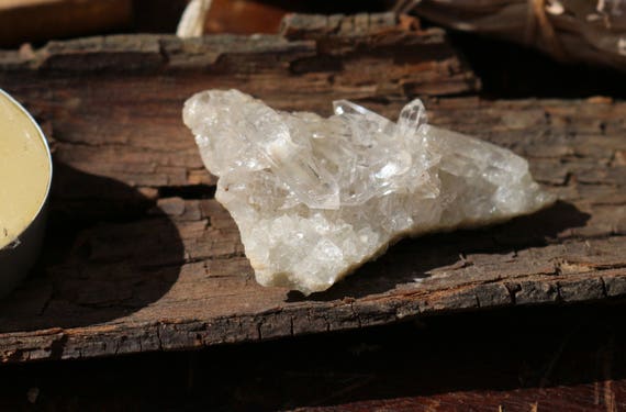 Small Green Quartz Cluster 25g, Prasiolite Cluster, Small Green Quartz Point, Tiny Green Quartz Cluster, Heart Chakra Crystal, Tiny Crystal