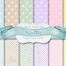Digital Paper Pack - Pastel Stars & Stripes