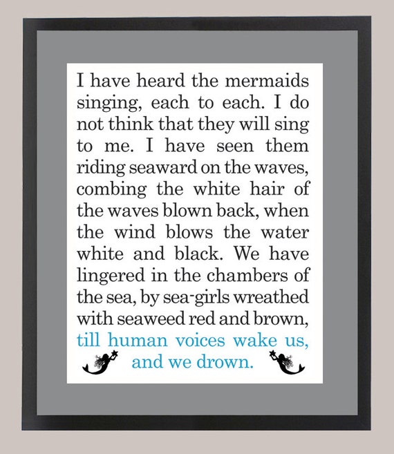 The Love Song of J. Alfred Prufrock by T.S. Eliot Quote 11 x