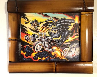 BigToe's Tiki Hot Rod Giclee Print on Canvas, item 188