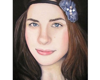Blissful Beauty - Portrait Artist - By Mixed Media Artist Malinda Prud'homme
