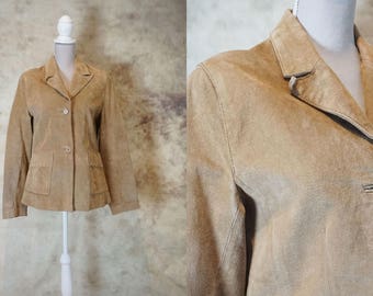 70s Suede Jacket, Suede Coat Womens, Vintage Leather Jacket, Leather Coat, Festival Clothing, Size S, Size M, Small Medium