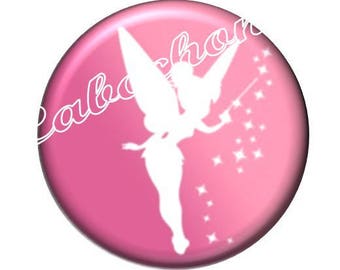 1 cabochon 30mm, fairytales, round glass